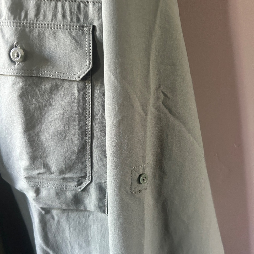 Patagonia Men's Size XXL Button Down Green Long Sleeve Shirt NWOT - Picture 5 of 10